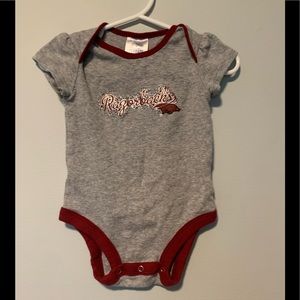 NWOT AR Razorback Onesie Sz 3-6 Mo